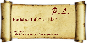 Podoba László névjegykártya