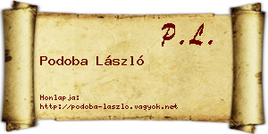 Podoba László névjegykártya