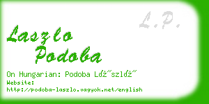 laszlo podoba business card